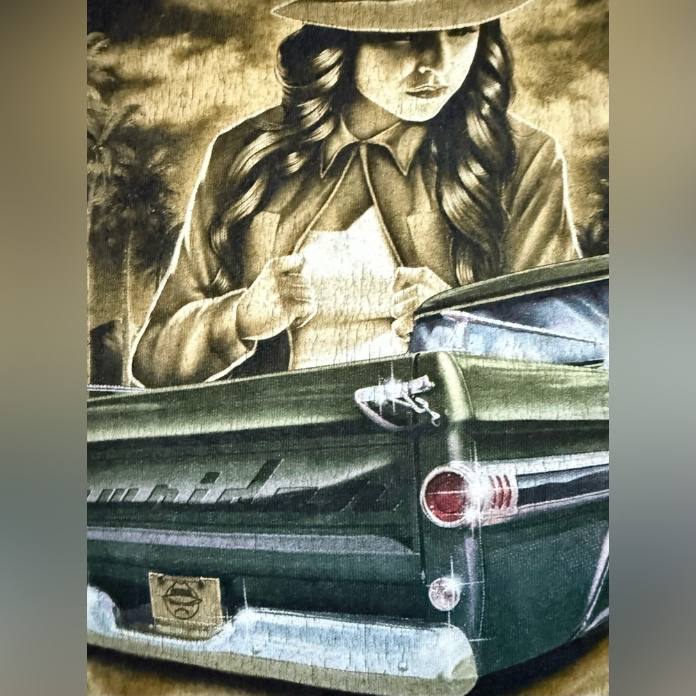Lowrider Chola Life Chicano Graphic Black T Shirt Cali Car Culture Size XL - Picture 5 of 8